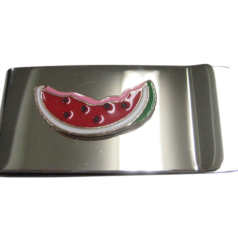Colorful Half Eaten Watermelon Fruit Money Clip